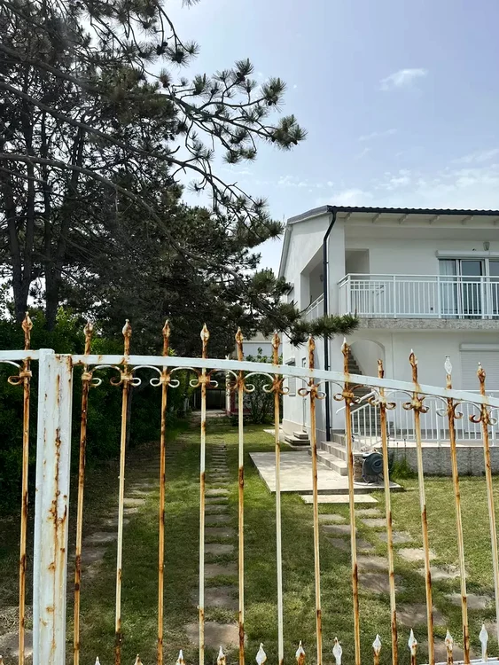Poarta metalică din față, ușor ruginită, trădează trecerea timpului / Foto: Viva