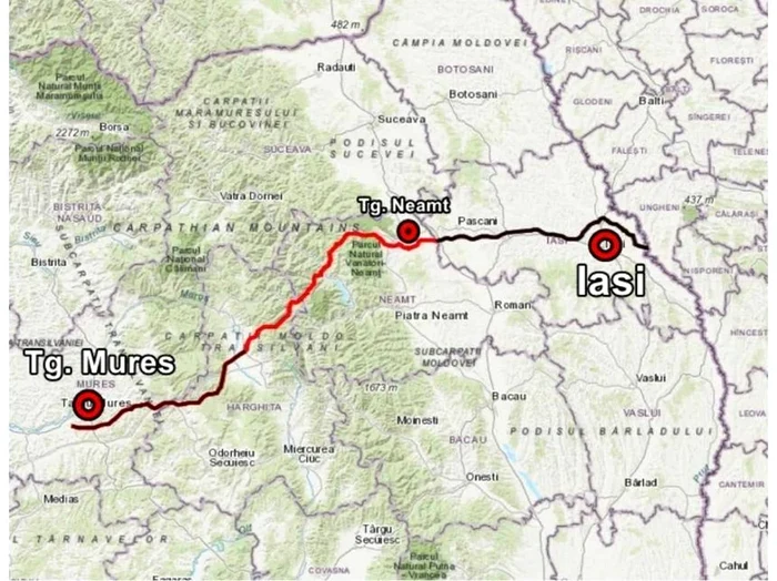 S-a semnat autorizaţia de construire pentru 22 de kilometri din Autostrada Târgu Mureş-Târgu Neamţ