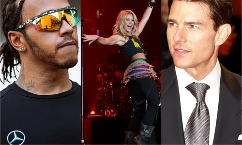 Tom Cruise, Shakira, Lewis Hamilton  sursa   Shutterstock jpg