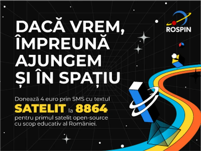 Campanie susținere ROSPIN prin SMS la 8864 cu textul SATELIT