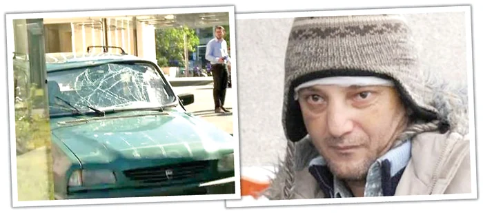 Adrian Sobaru  s-a oprit cu maşina  în barierele de la intrarea în  sediul guvernului