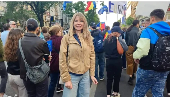 Stoiciu a anunțat că îl susține pe Nicușor Dan în turul doi. FOTO Facebook Victoria Stoiciu