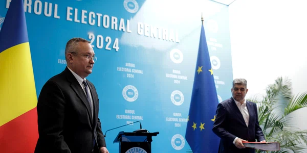 Liderii PSD si PNL depun semnaturile pentru alegerile europarlamentare la sediul BEC, in Bucuresti, 5 aprilie 2024  Foto Inquam Photos  Octav Ganea (5) jpg