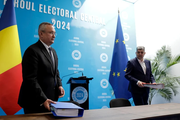 Liderul PNL Nicolae Ciucă și cel al PSD, Marcel Ciolacu FOTO: Arhivă