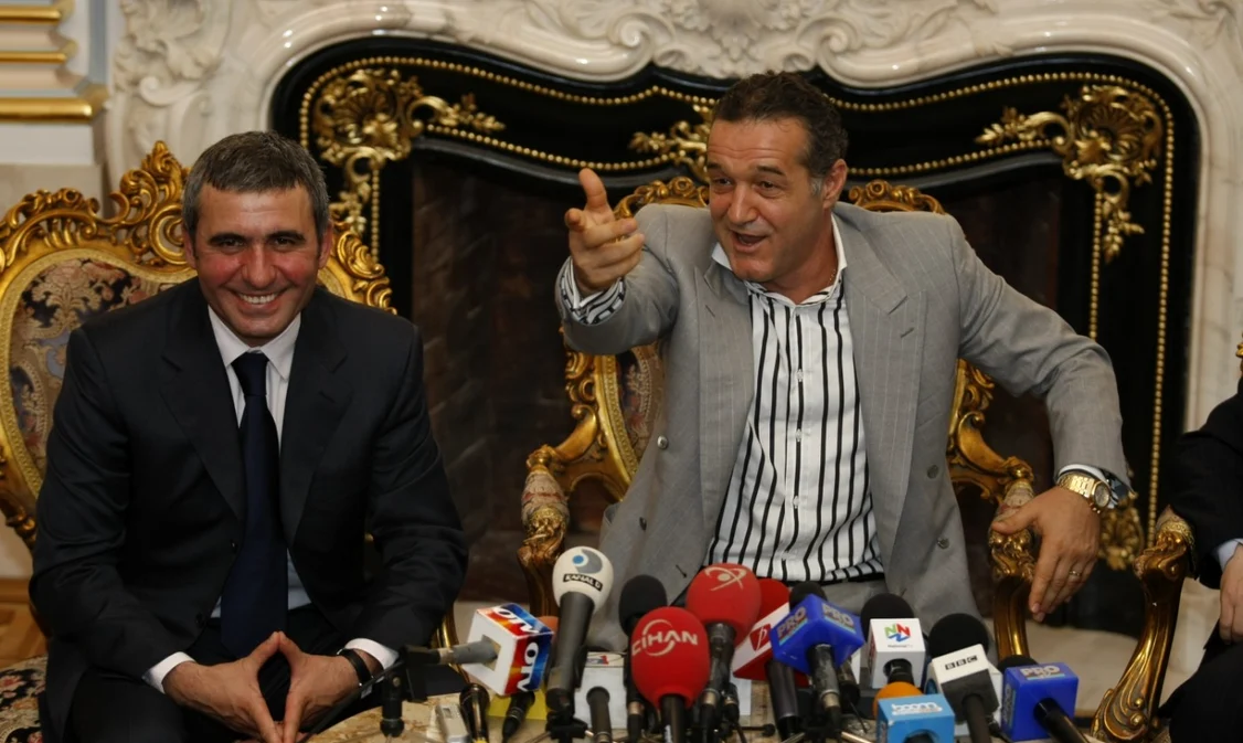 Gică Hagi, la curtea lui Gigi Becali  FOTO Sportpictures