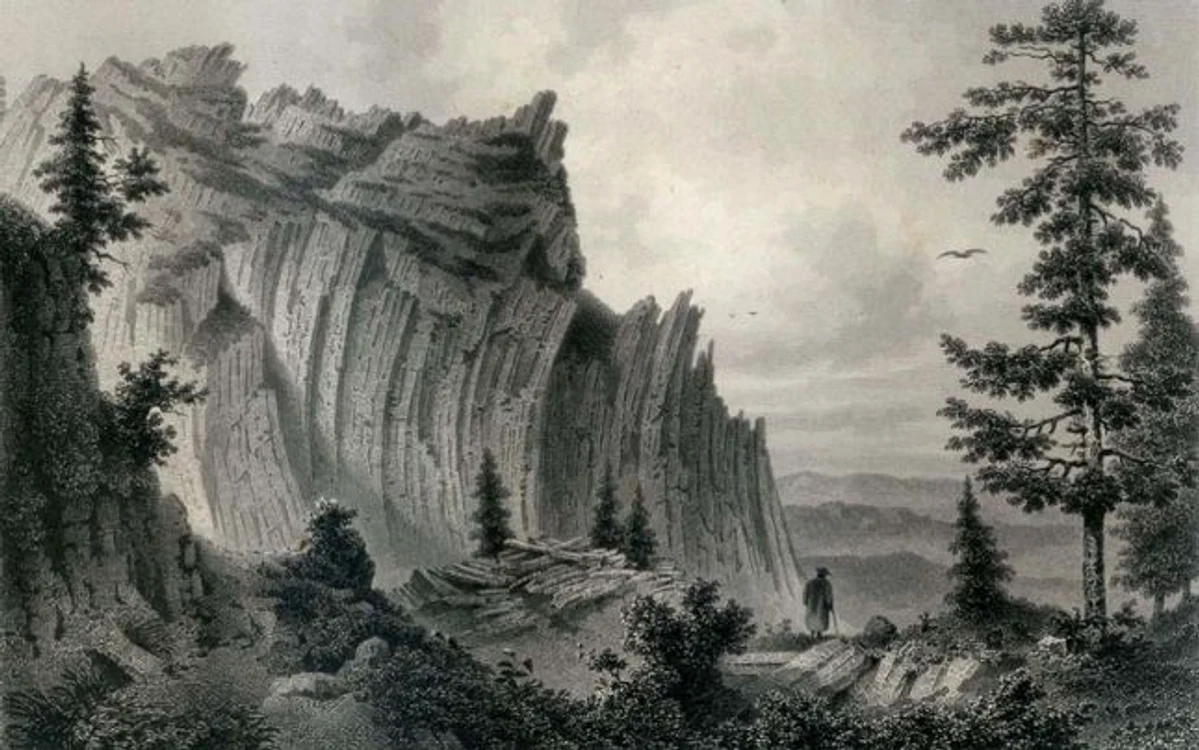 Detunata Goală. Munţii Apuseni. 1865.