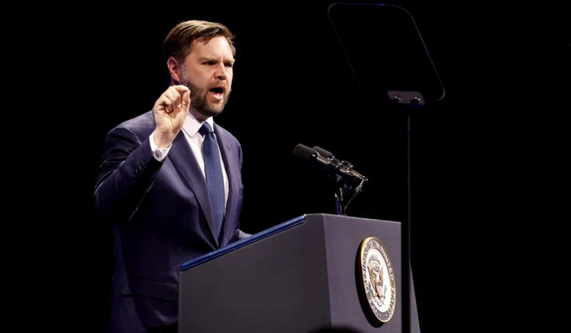 JD Vance a vorbit despre efectele migrației necontrolate. FOTO arhivă EPA EFE