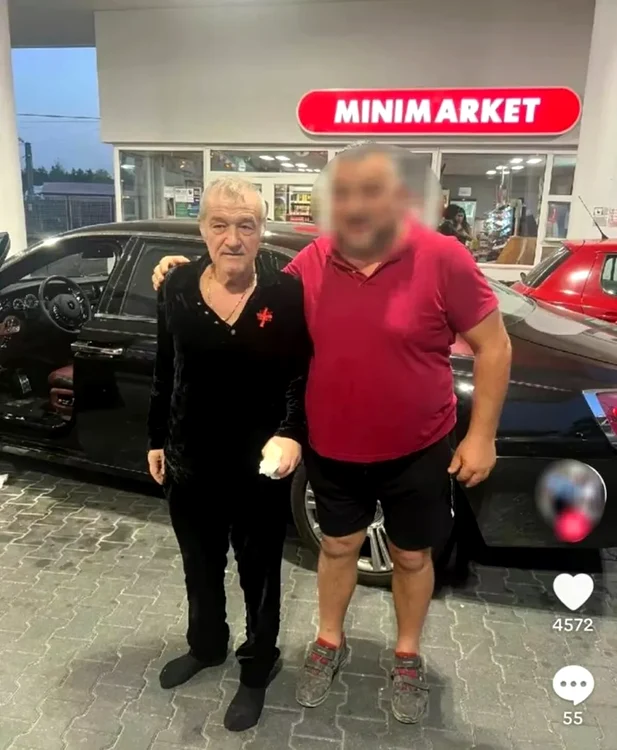 Gigi Becali, desculț. Foto: TikTok.