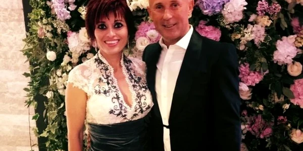 Mugur Mihăescu şi soţia sa