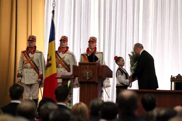 Ceremonia de învestire a lui Nicolae Timofti, noul președinte al Republicii Moldova