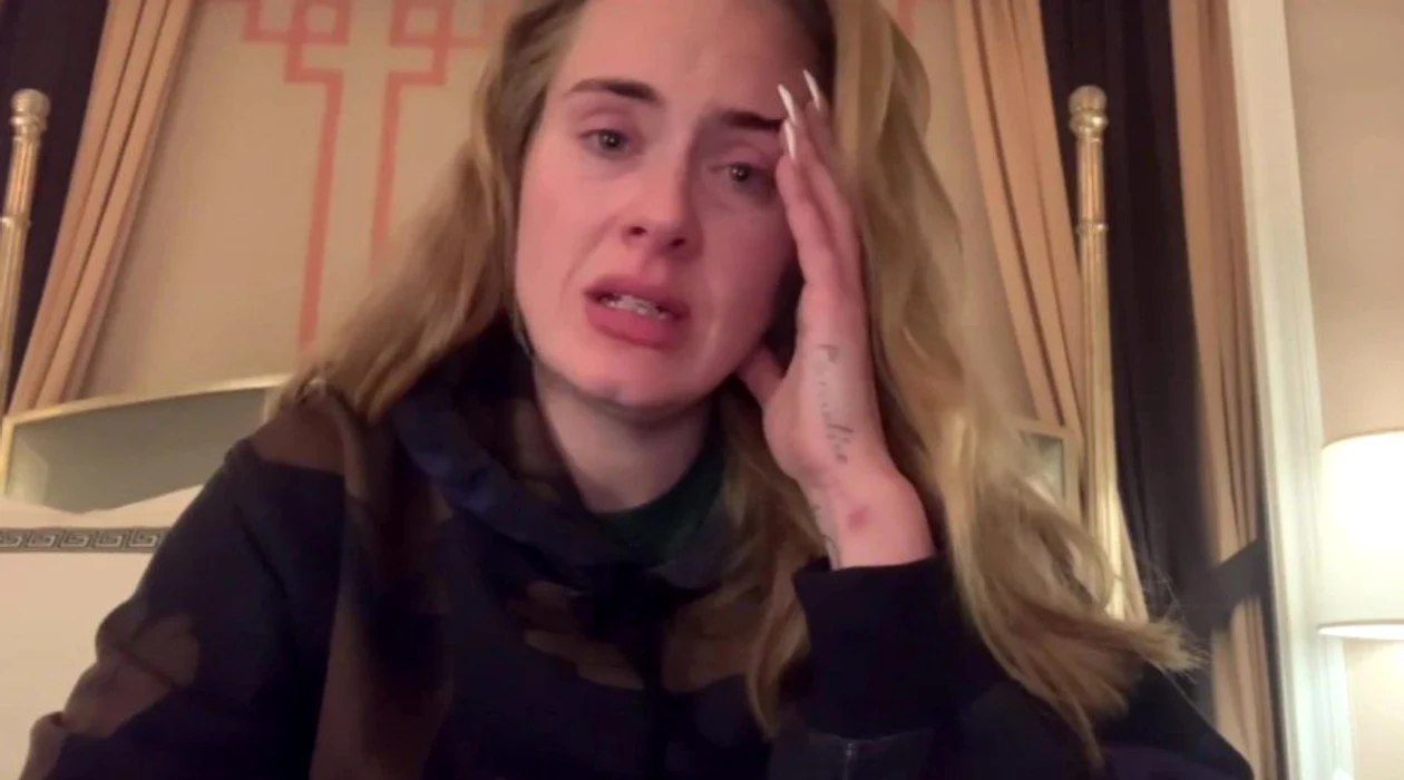 Adele s-a arătat devastată din cauza anulării primului show Foto: captură video