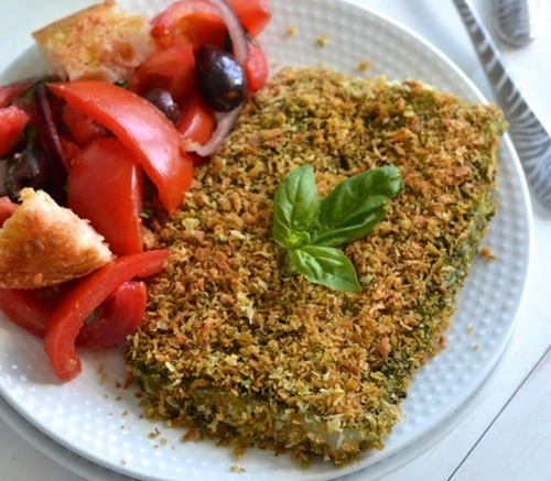 Pesto Panko Crusted Fish notenoughcinnamon com1 jpeg