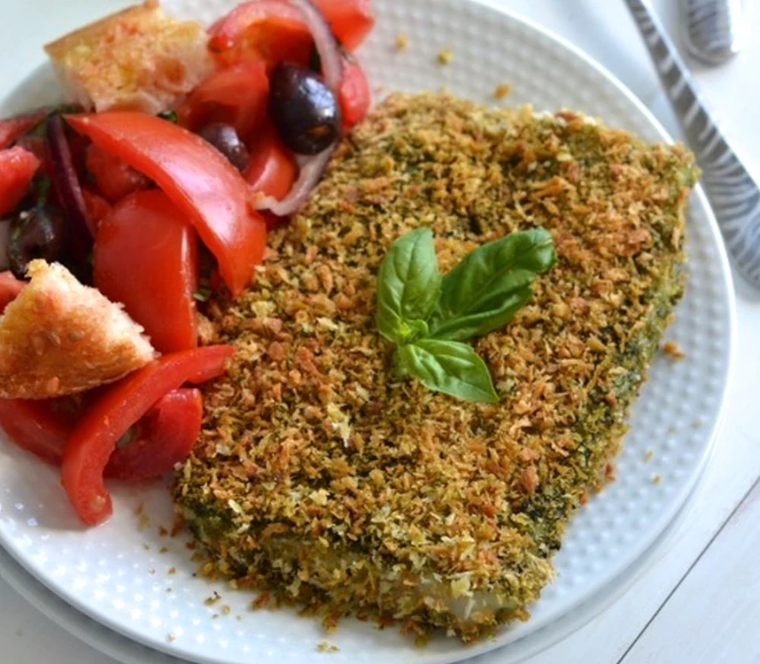 Pesto Panko Crusted Fish notenoughcinnamon com1 jpeg