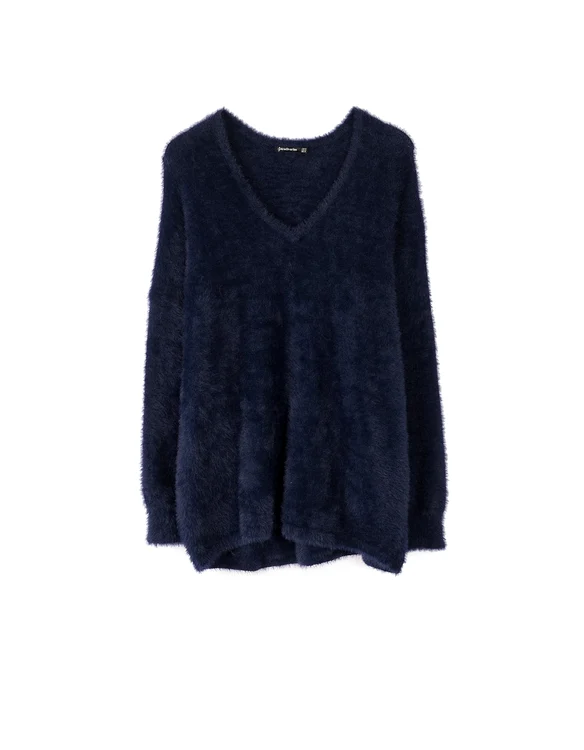 Pulover de pluş, Stradivarius, 119,90 lei jpg jpeg