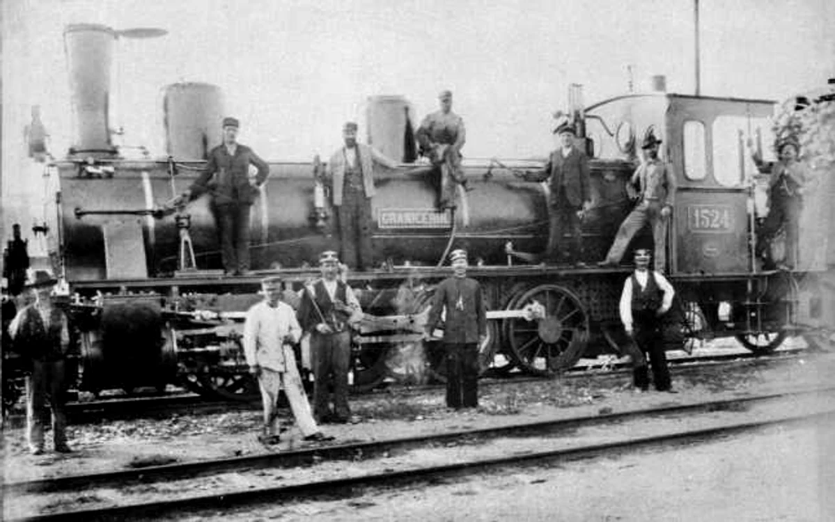 Tren în Gara de Nord secolul 19 FOTO peisaje.ro