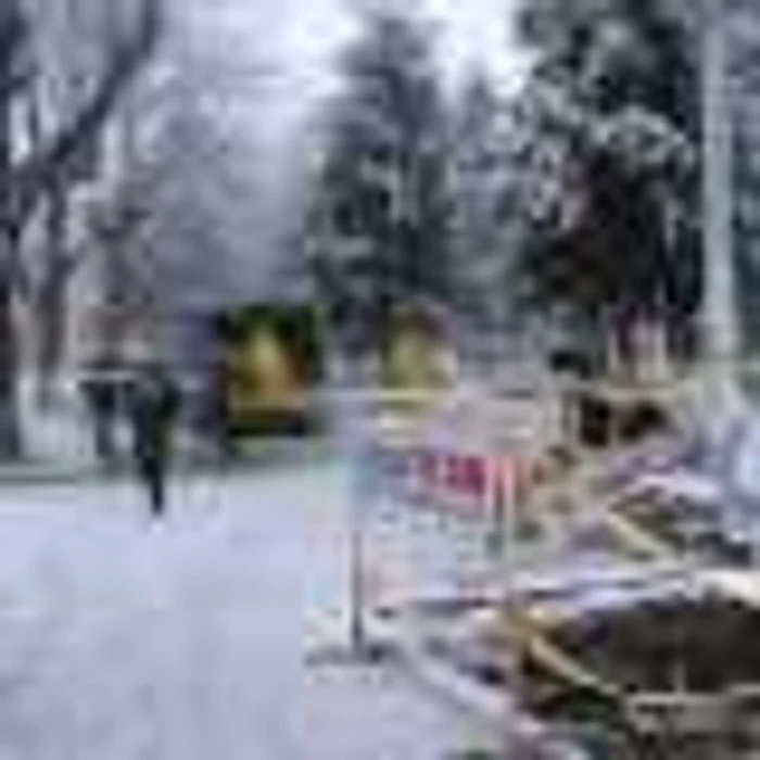 Botoşani: Lucrări edilitare iarna