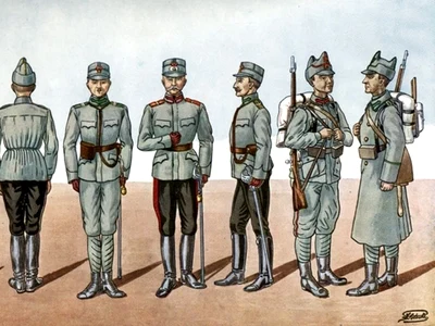 Uniformele de campanie ale Armatei Române, model 1912 (© iMAGO Romaniae)