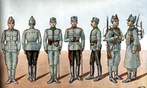 Uniformele de campanie ale Armatei Române, model 1912 (© iMAGO Romaniae)