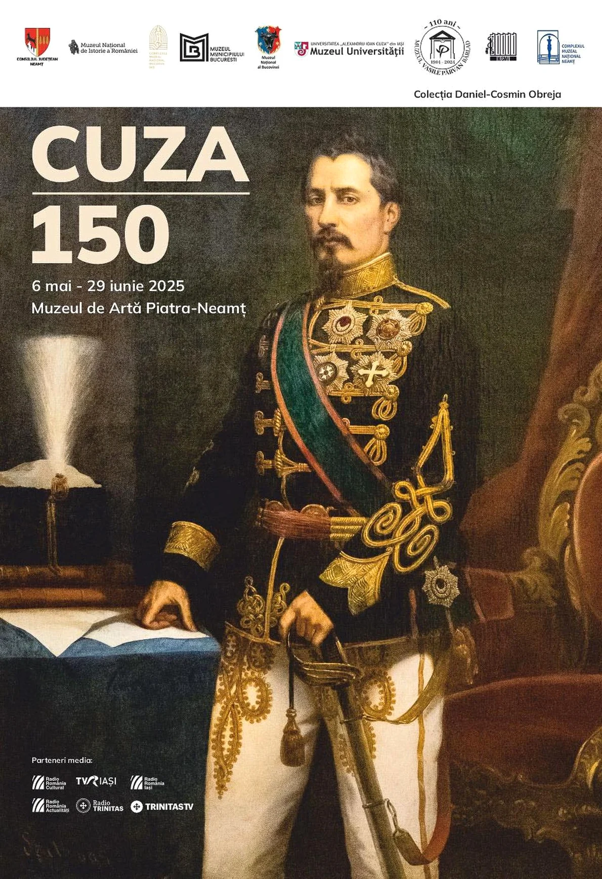 Expoziția „Cuza 150”, la Muzeul de Artă Piatra-Neamț 