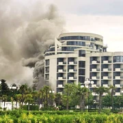 Incendiu la Hotelul Zenith din Sunny Beach FOTO Novinite