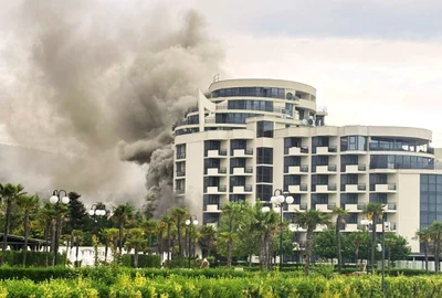 Incendiu la Hotelul Zenith din Sunny Beach FOTO Novinite
