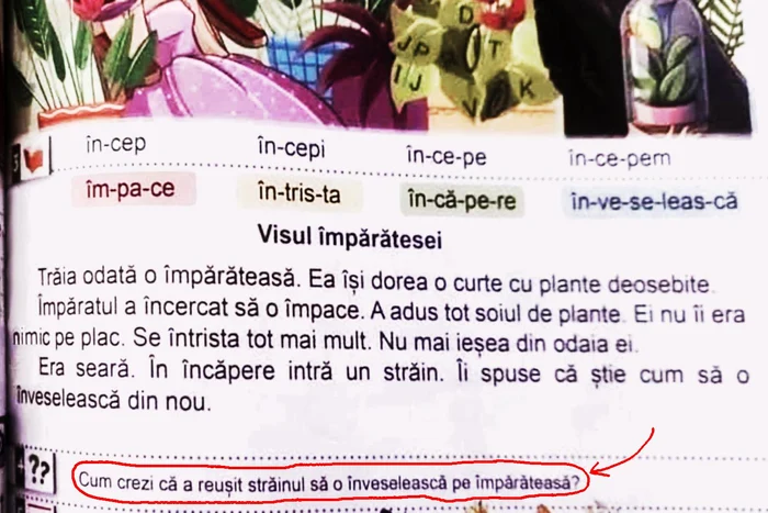 Voi cum credeți că a reușit străinul să o înveselească pe împărăteasă?