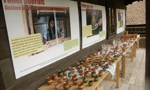Educaţie şi creaţie la Muzeul Etnografic: expoziţie realizată de copii defavorizati jpeg