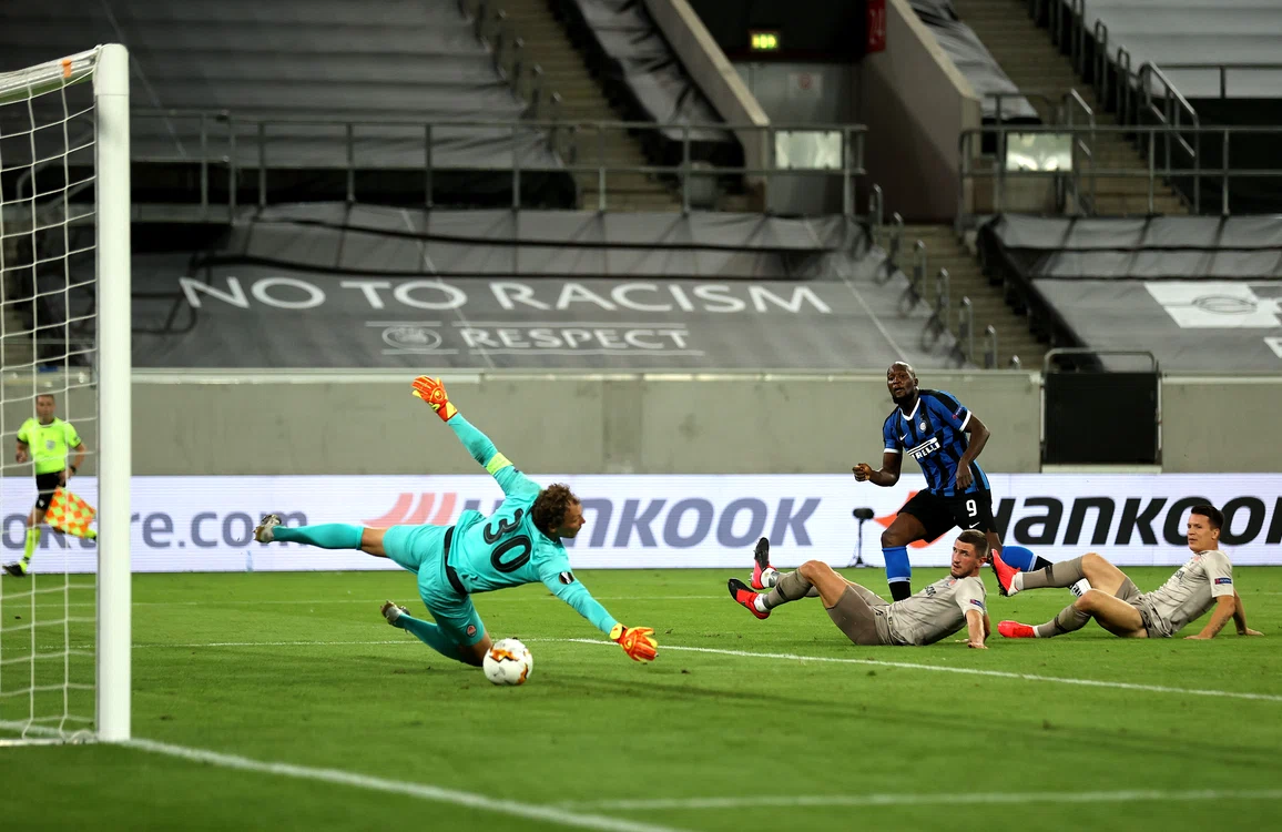 
    Romeo Lukaku a marcat două goluri în semifinala cu ȘahtiorFoto: Guliver / GettyImages  