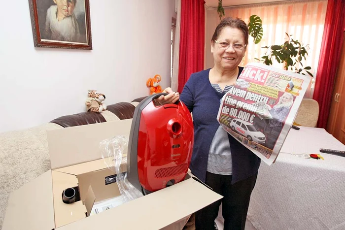 Felicia Spătărescu a câştigat unul dintre miile de premii constând în electrocasnice