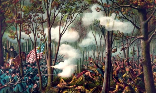 Căpetenia Tecumseh, liderul pieilor roșii împotriva americanilor jpeg