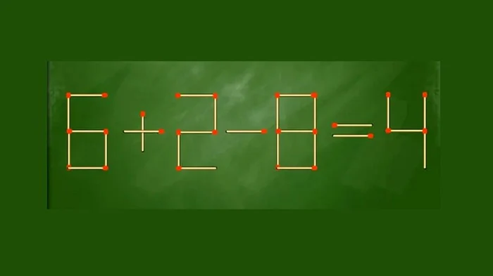 Mută un singur băț de chibrit pentru a rezolva acest test / foto: Gândul.ro