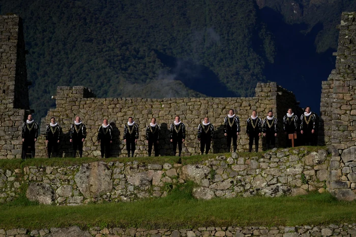 Corul Madrigal la Machu Picchu FOTO Facebook/ Madrigal