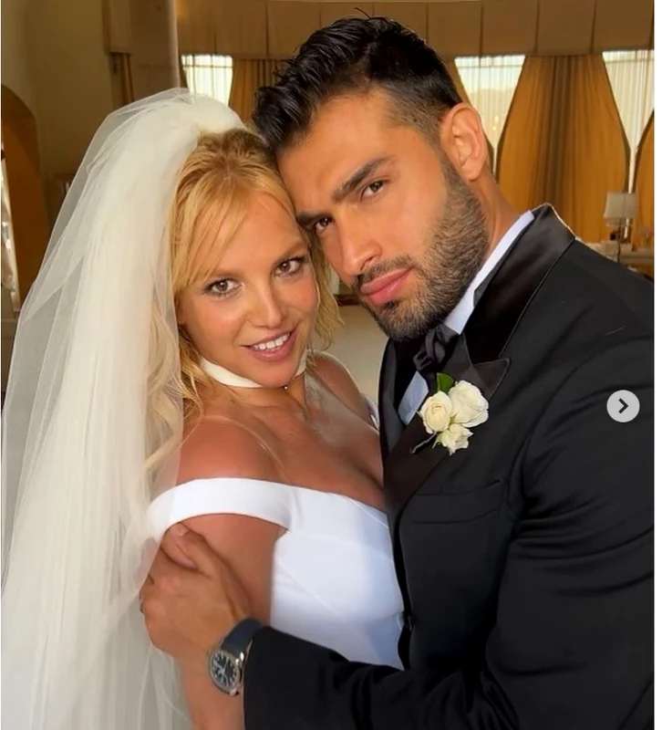 Britney și Sam, la nunta lor