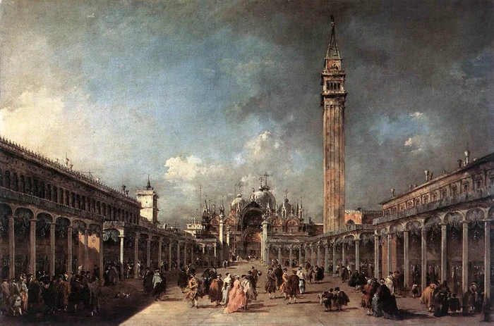 Piazza di San Marco (1777), by Francesco Guardi. FOTO: X/@SeekAfterBeauty