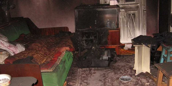 Camera în care se afla agniteanul a fost complet distrusă