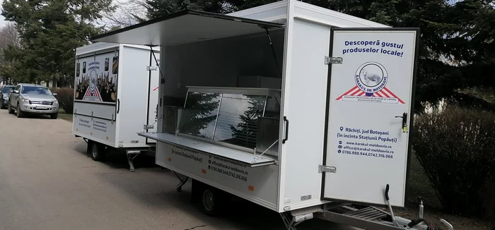 Aşa arată rulotele care vor fi folosite de producătorii locali Foto: adevarul.ro
