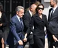Carla Bruni și Nicolas Sarkozy la înmormântarea lui Mathilde Favier.