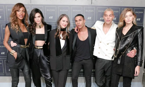 HMxBalmainJourdan Dunn, Kendall Jenner, Ann Sofie Johansson, Olivier Rousteing, Dudley O'Shaughnessy, Gigi Hadid jpeg