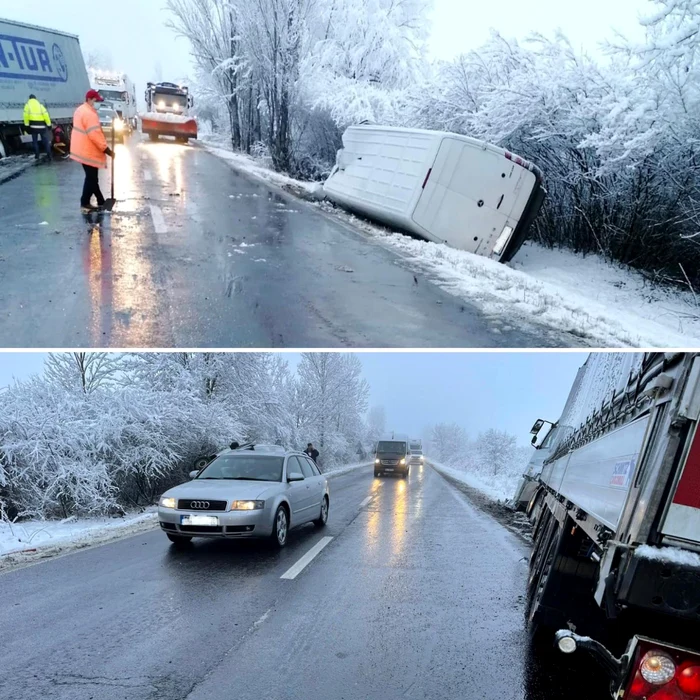 Accident în Timiş FOTO DRDP Timişoara