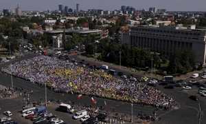 Protest Educație - mii de profesori în Piața Victoriei FOTO Inquam  / Octav Ganea