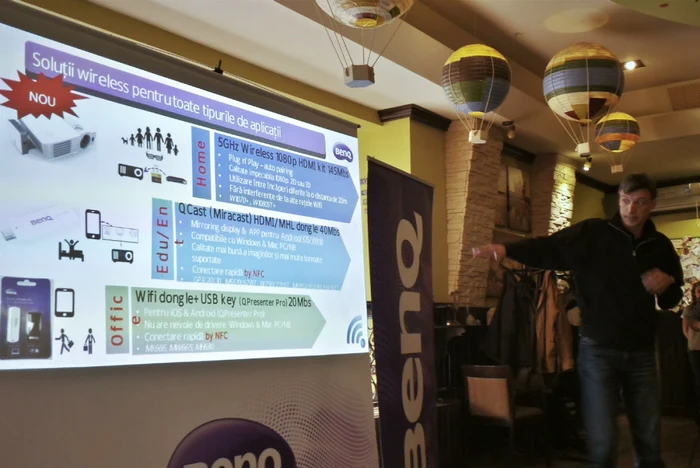 BenQ aduce în România soluţii de transmisie wireless. FOTO Răzvan Băltăreţu/Adevărul