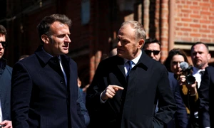 emmanuel macron donald tusk/Foto :X