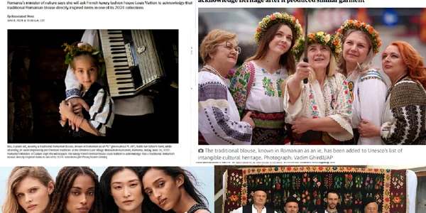 Scandalul Louis Vuitton în presa internațională Colaj