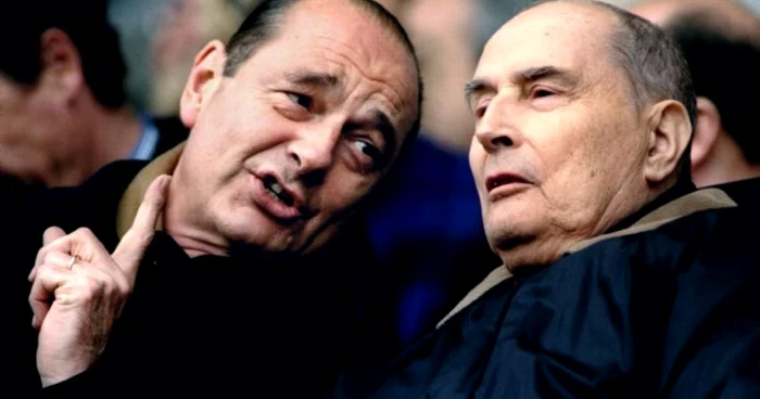 Nici coabitarea dintre preşedintele Francois Mitterrand ( de stânga) şi premierul său Jacques Chirac (de dreapta) nu a fost prea lină