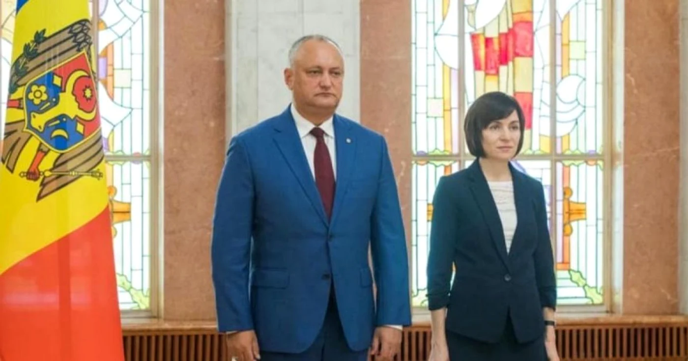 Maia Sandu si Igor Dodon