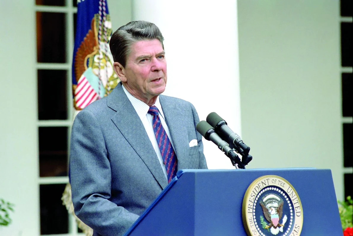 Președintele SUA Ronald Reagan în 1981 (© Wikimedia Commons)