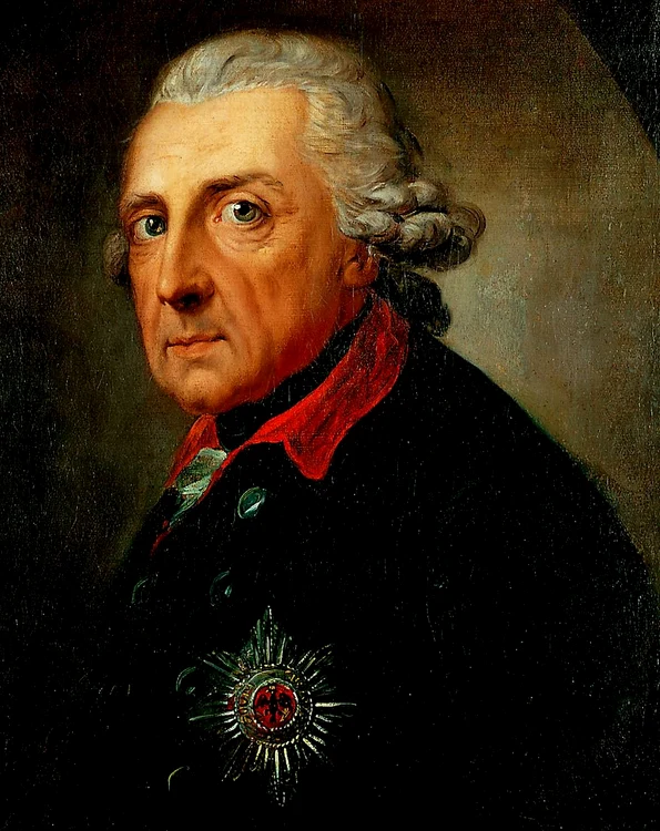 Frederic al II-lea la vârsta de 68 de ani, de Anton Graff 