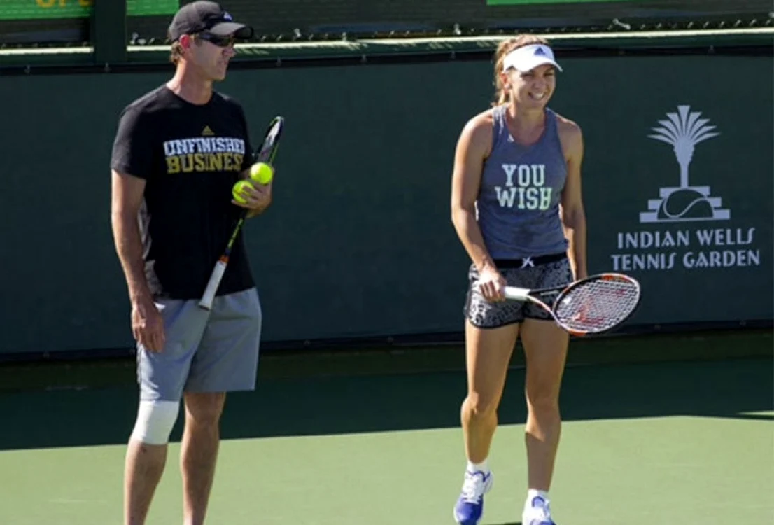 Daren Cahill şi Simona Halep