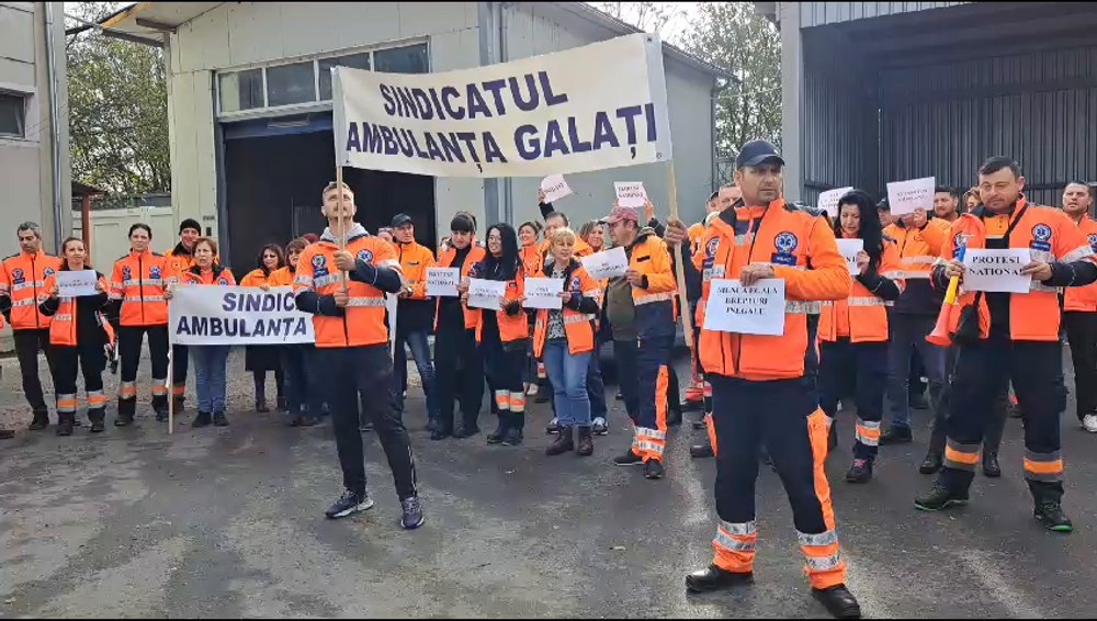 Protest la Ambulanța Galați. Medic: „Nu suntem piese de schimb, suntem oameni!” VIDEO