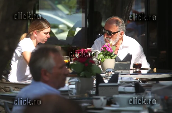 Simona Halep și Ion Țiriac au ieșit la o terasă din Herăstrăufoto: Mihai Ionescu
